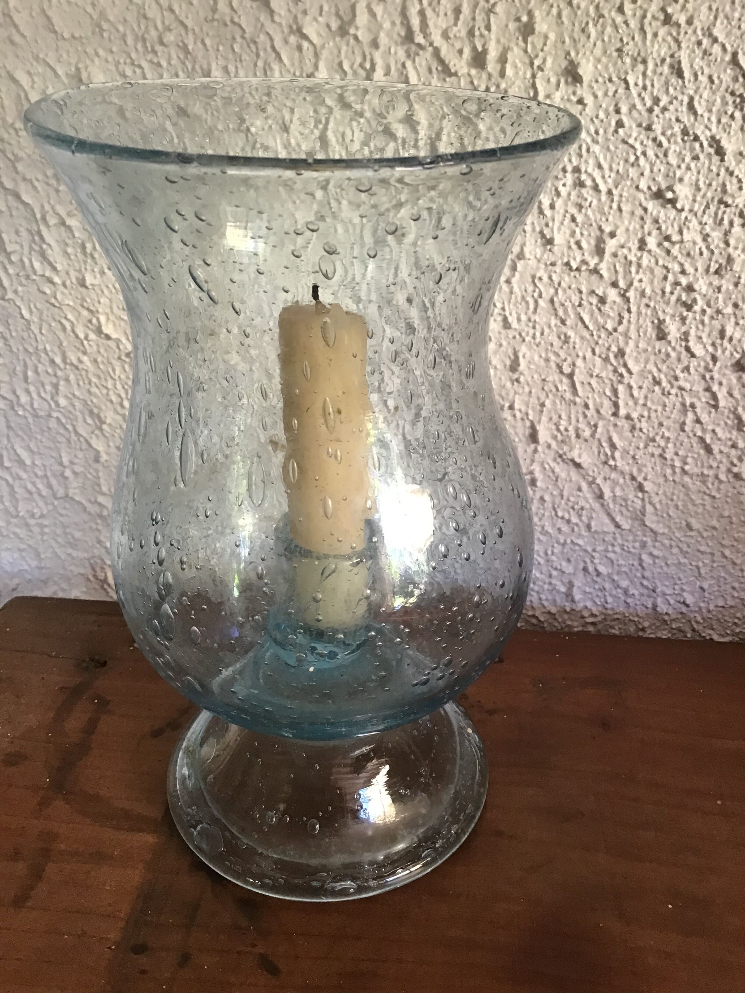 Biot's bubble glass candleholder