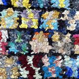 Moroccan carpet Boucherouite colored - 92 x 241 cm