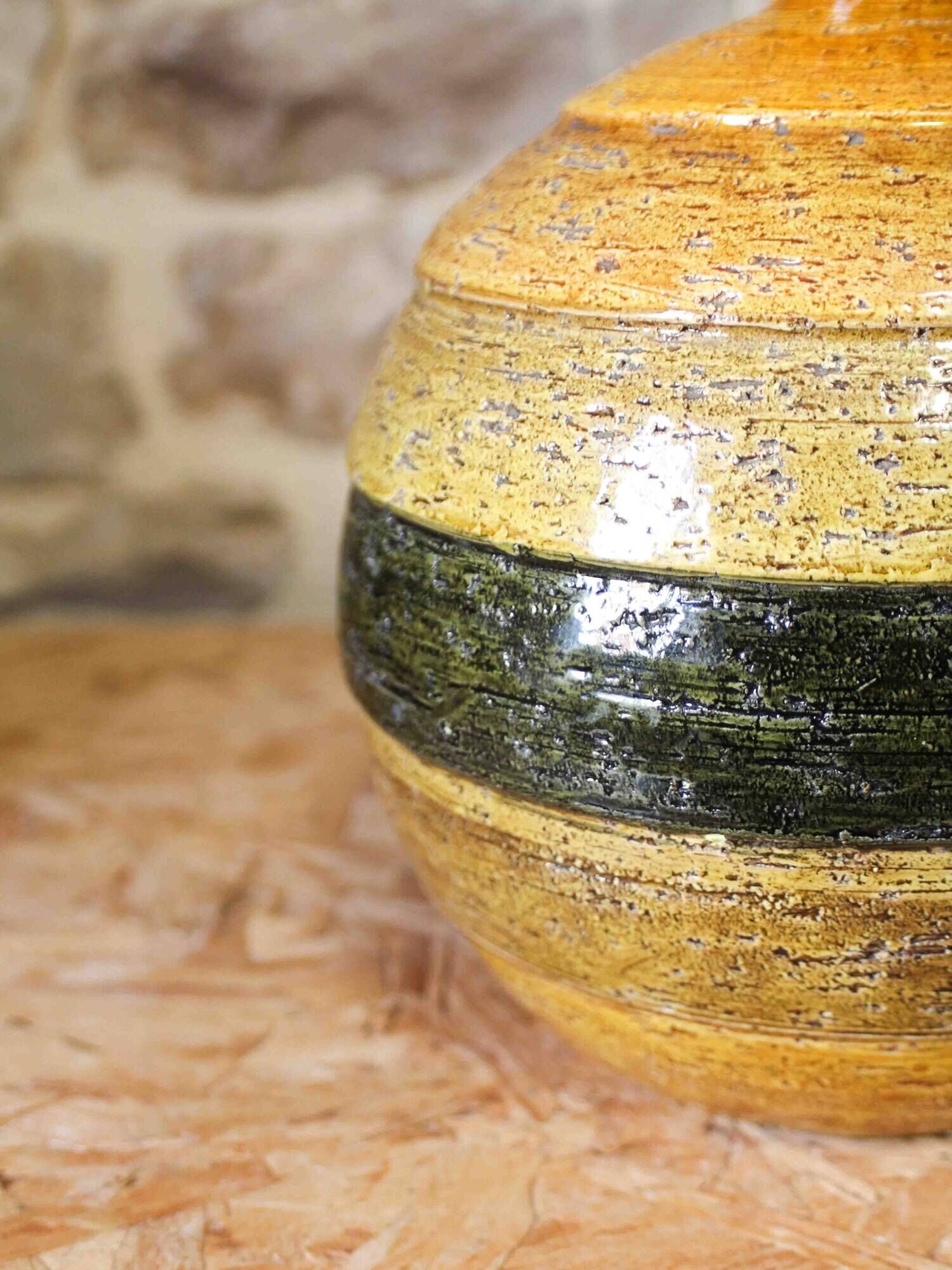 Bitossi ceramic round vase