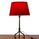 Lampe de table tripode en fer forgé