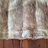 Rabbit skin rug, 200x225cm.