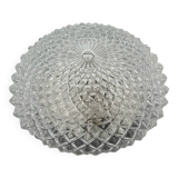 Molded glass ceiling light with pineapple decor