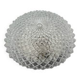 Molded glass ceiling light with pineapple decor