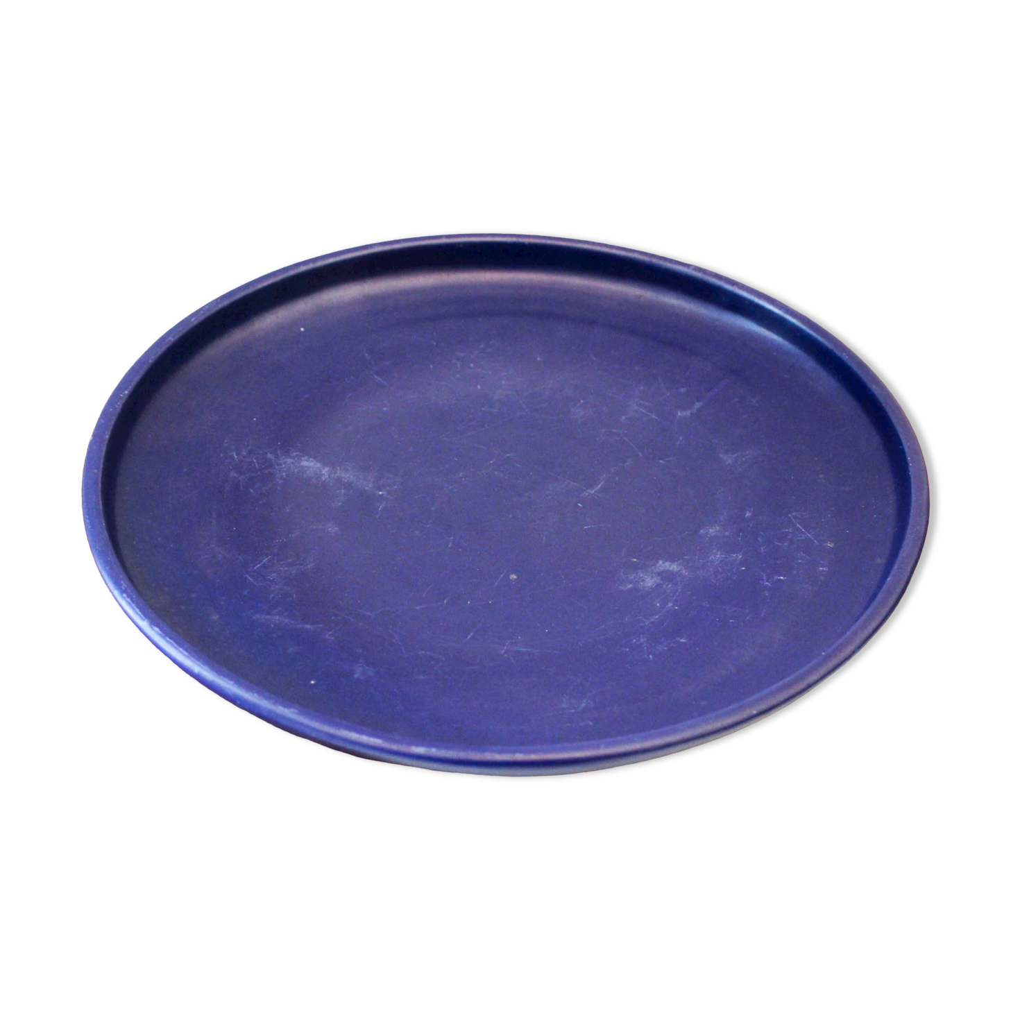 Blue ceramic dish Charles Voltz Vallauris