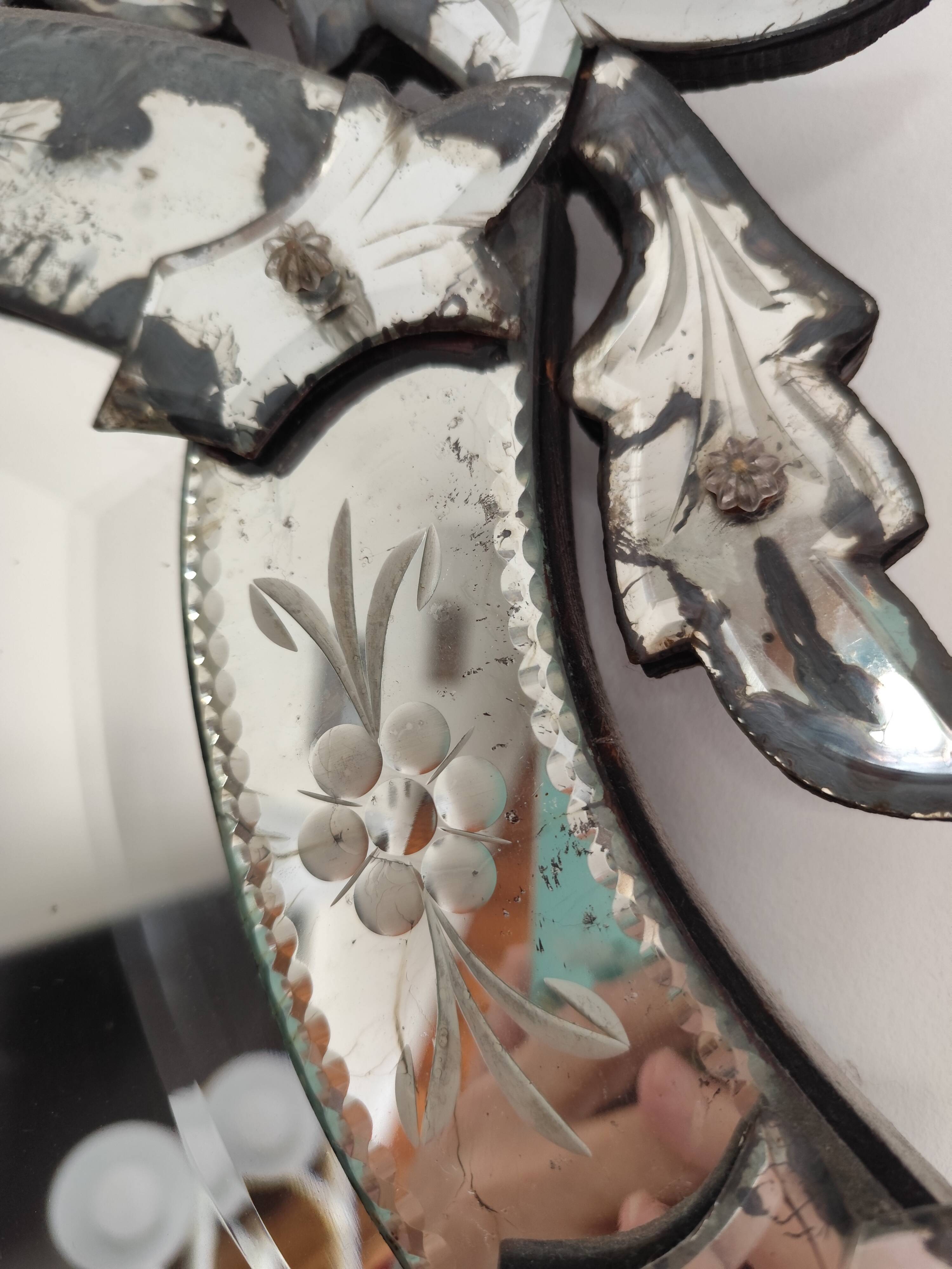 Venetian mirror Murano glass