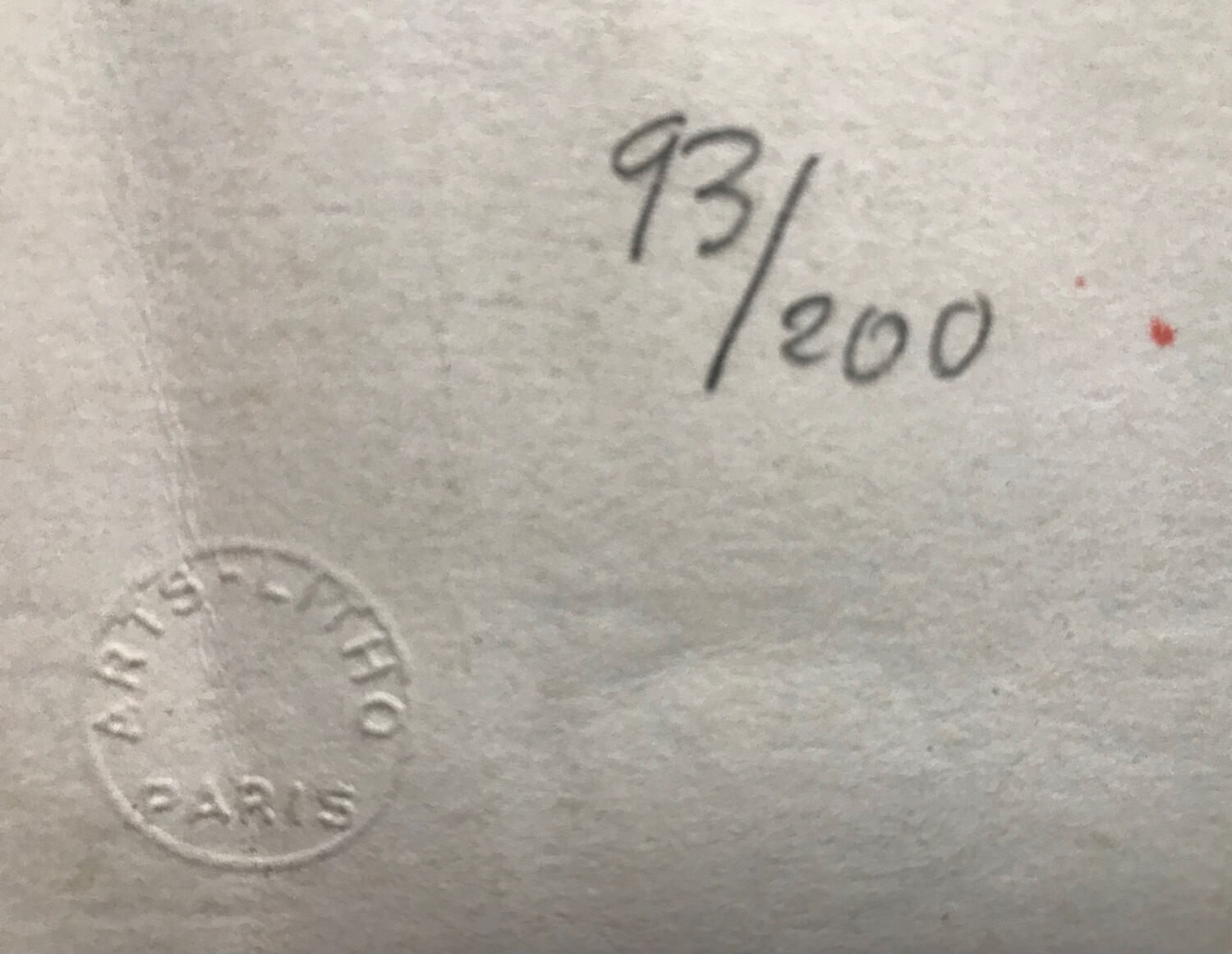 Composition. original lithograph signed by roswitha doérig.