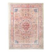 10x13 Blush Pink Blue Classic Antique 57s Persian Rug, 293x388Cm