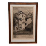 Gravure par René Pinard Archidiaconé de la Mée Nantes