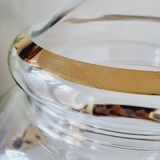 Blown and chiseled glass candy box