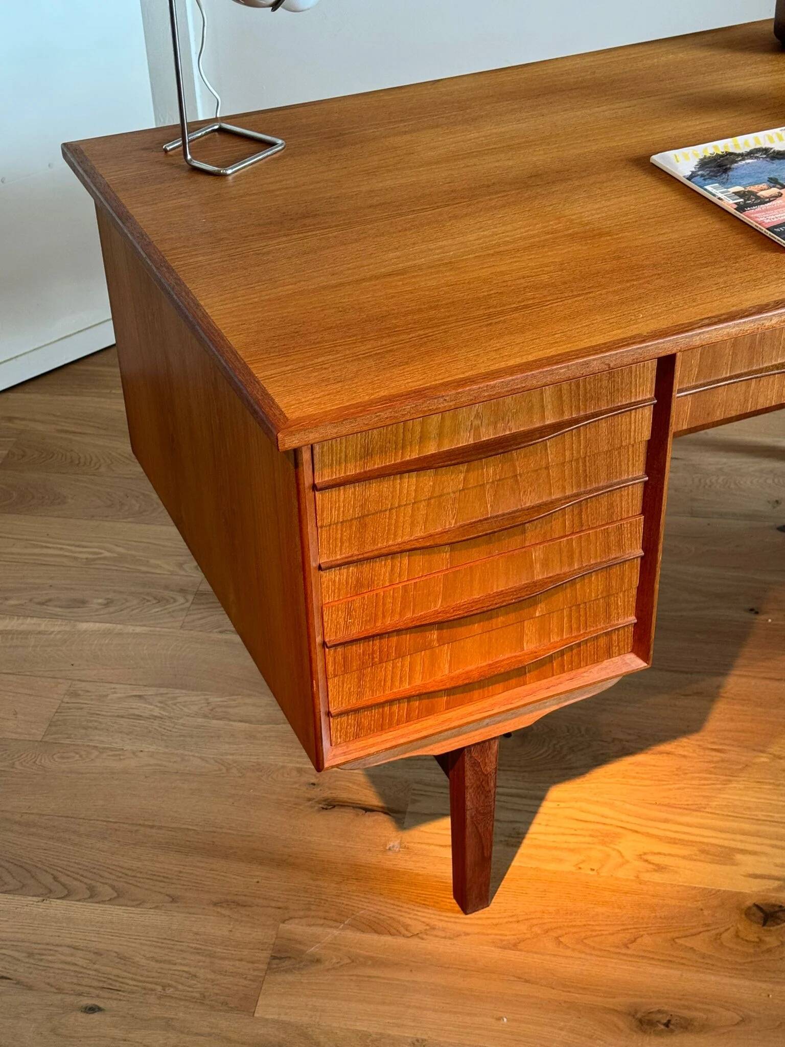 Vintage Scandinavian oak desk "Karl"