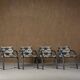 Vintage A 320 Armchair by Wulf Schneider & Ulrich Boehme for Thonet 1980’s in Eltham Palace Velvet (set of 4)