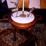 Louis XVI style mahogany pedestal games table