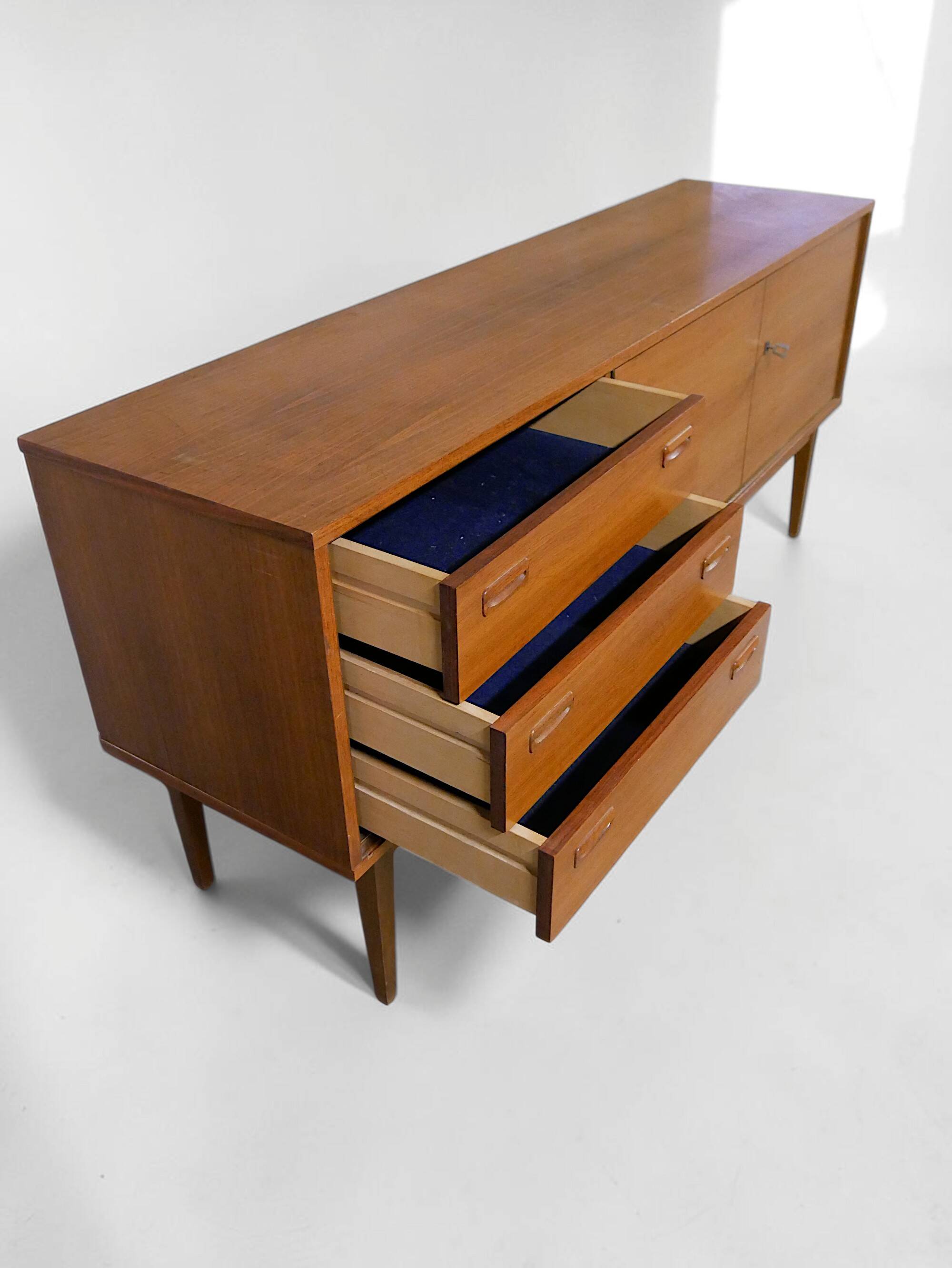 Enfilade scandinave en teck - Vintage 1960 1970