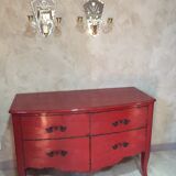 Regency style red dresser