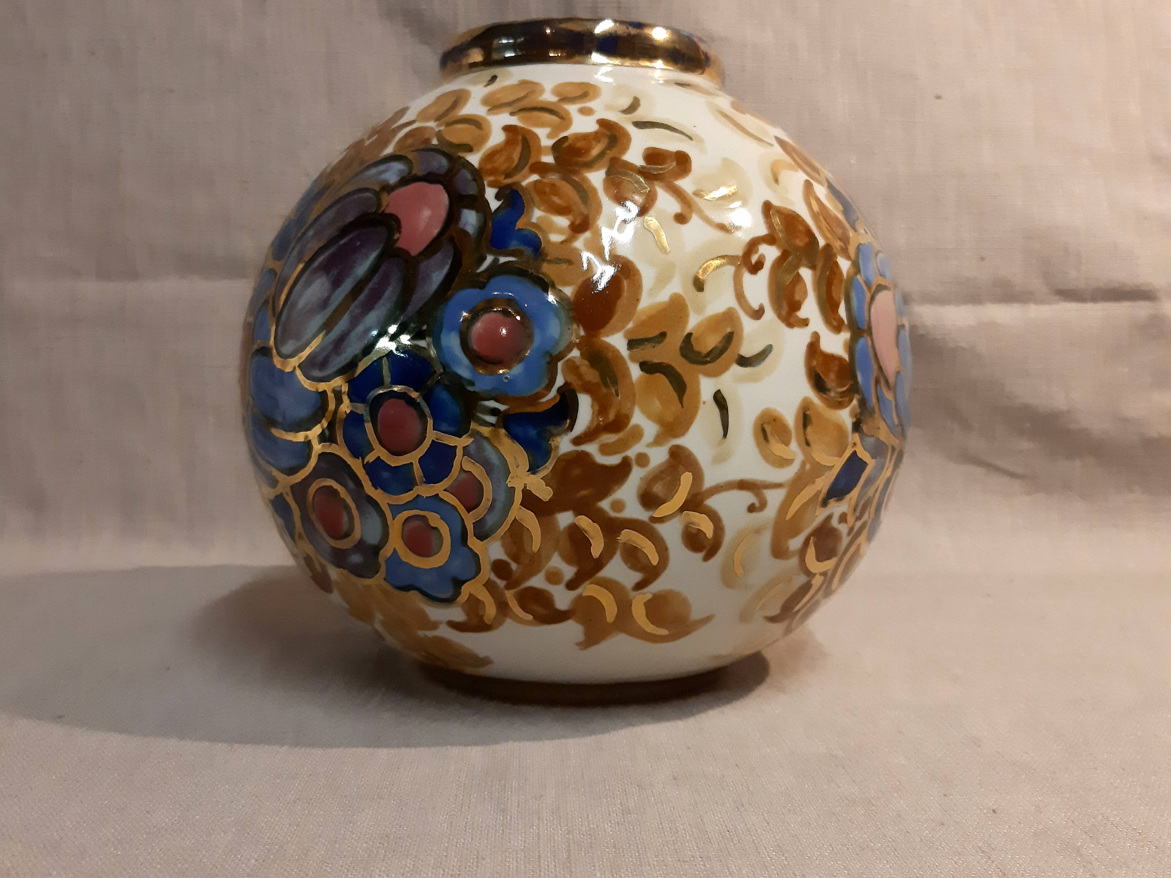 Ball vase Art Deco Alpho