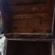 Old chest wood and studded leather