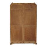 Double Art Deco wardrobe circa 1930 in satin walnut.