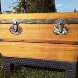 Trunk in fir of the vosges late 19th completely renovated