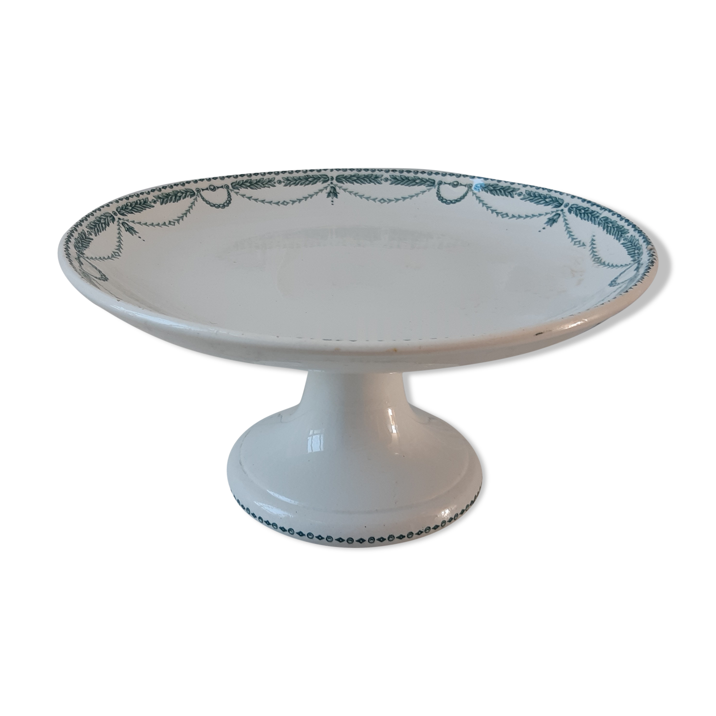 Compotier haut Terre de Fer Saint Amand model "René" late nineteenth