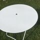 Table de jardin pliante en fer forgé