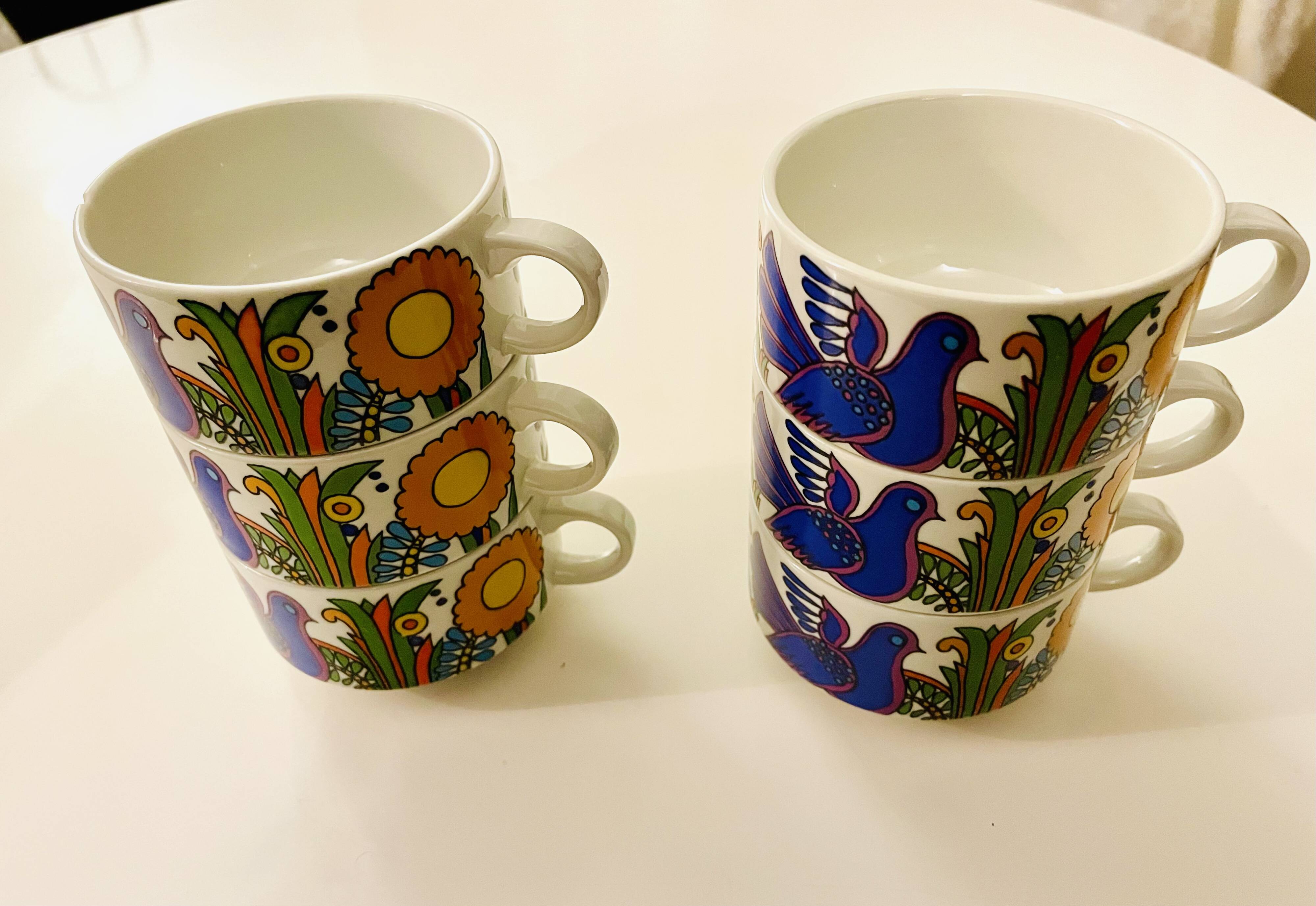 6 tasses à café Villeroy & Boch Acapulco