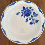 Corsica floral decoration hollow dish, Digoin Sarreguemines