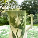 Antique Longwy Tulip Pitcher