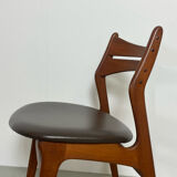 Teak dining chairs by Erik Buch Denmark 1960s