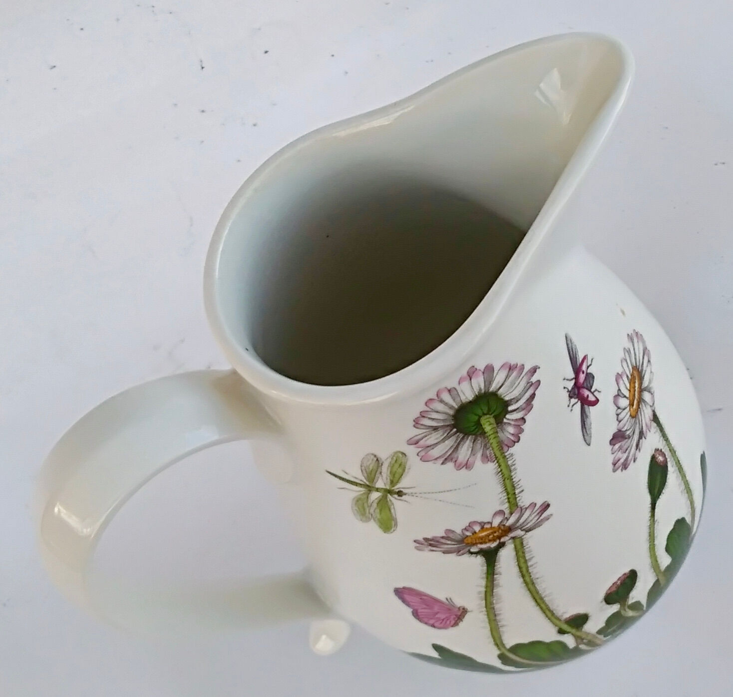 pitcher earthenware Portmeirion made in England décor Botanic Garden
