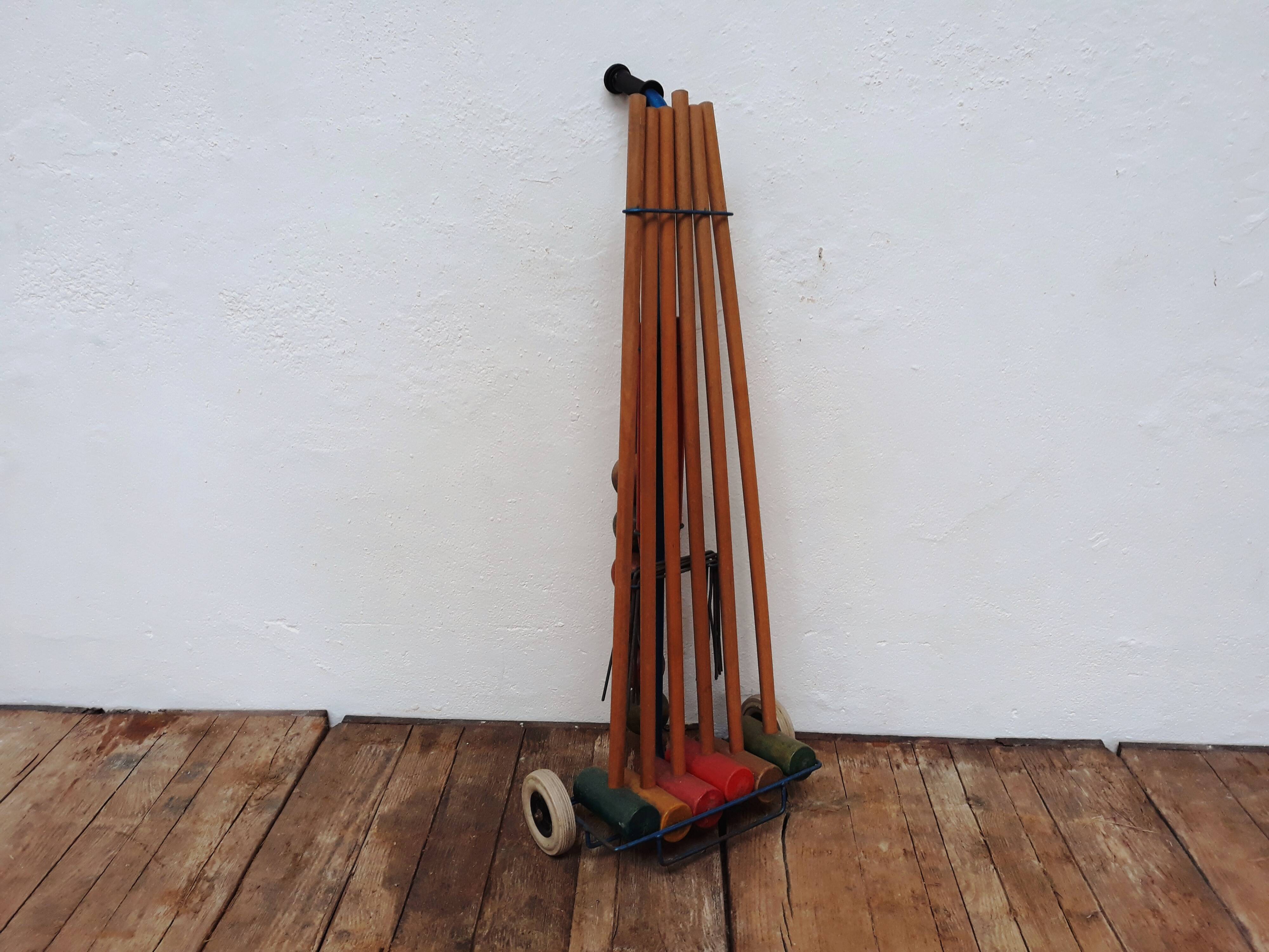 Vintage croquet set