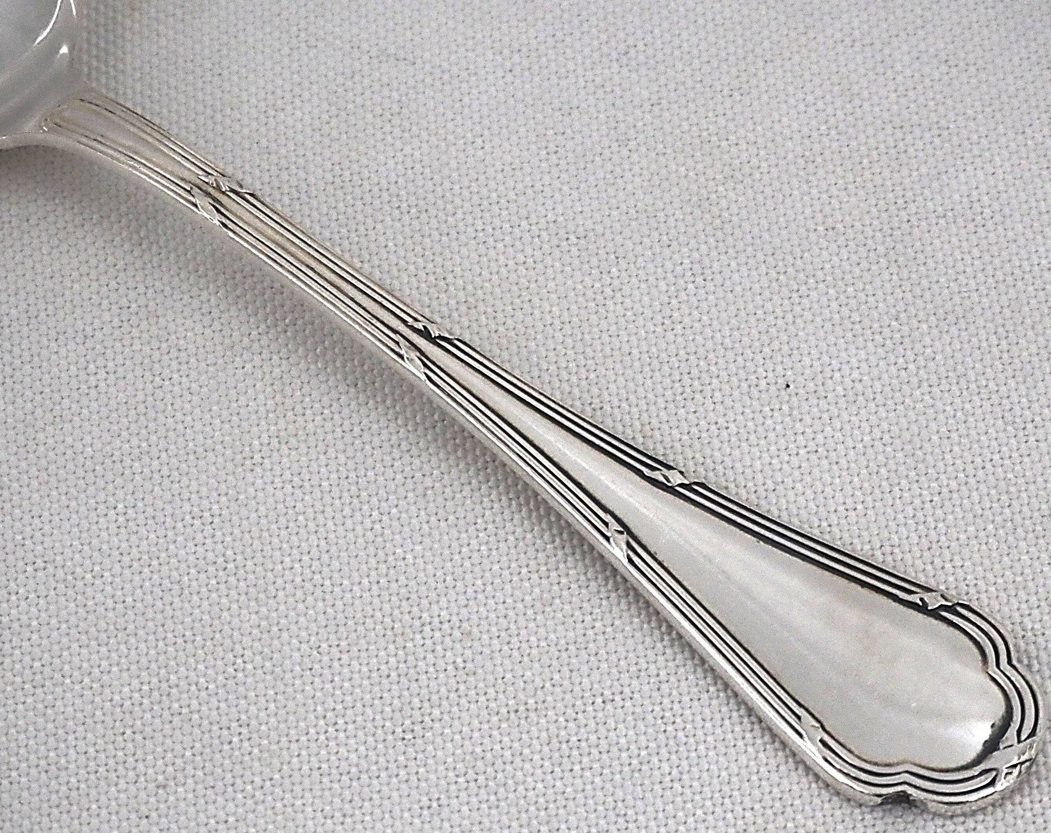 10 cuillères à entremets, métal argenté, 17,5 cm, Ercuis Trianon