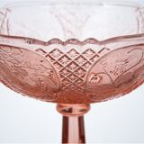 Rose pink cake stand, Poland, 1970s