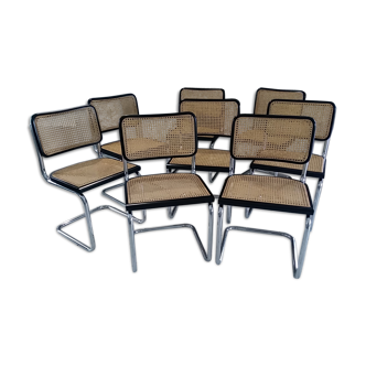 Suite de 8 chaises Cesca B32 par Marcel Breuer vintage 04/92