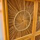 Wooden counter bar and rattan wicker decorations years 50/60