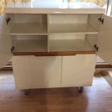 High furniture in white lacquered wood