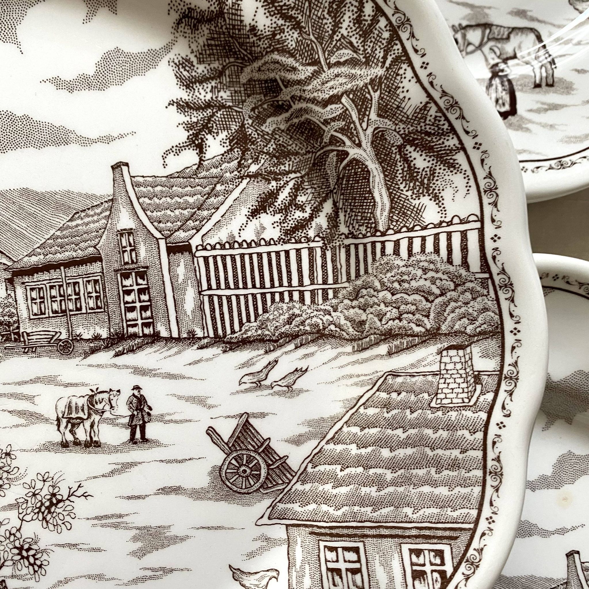 Swiss landscape Italy 25-piece dinner and soup plates