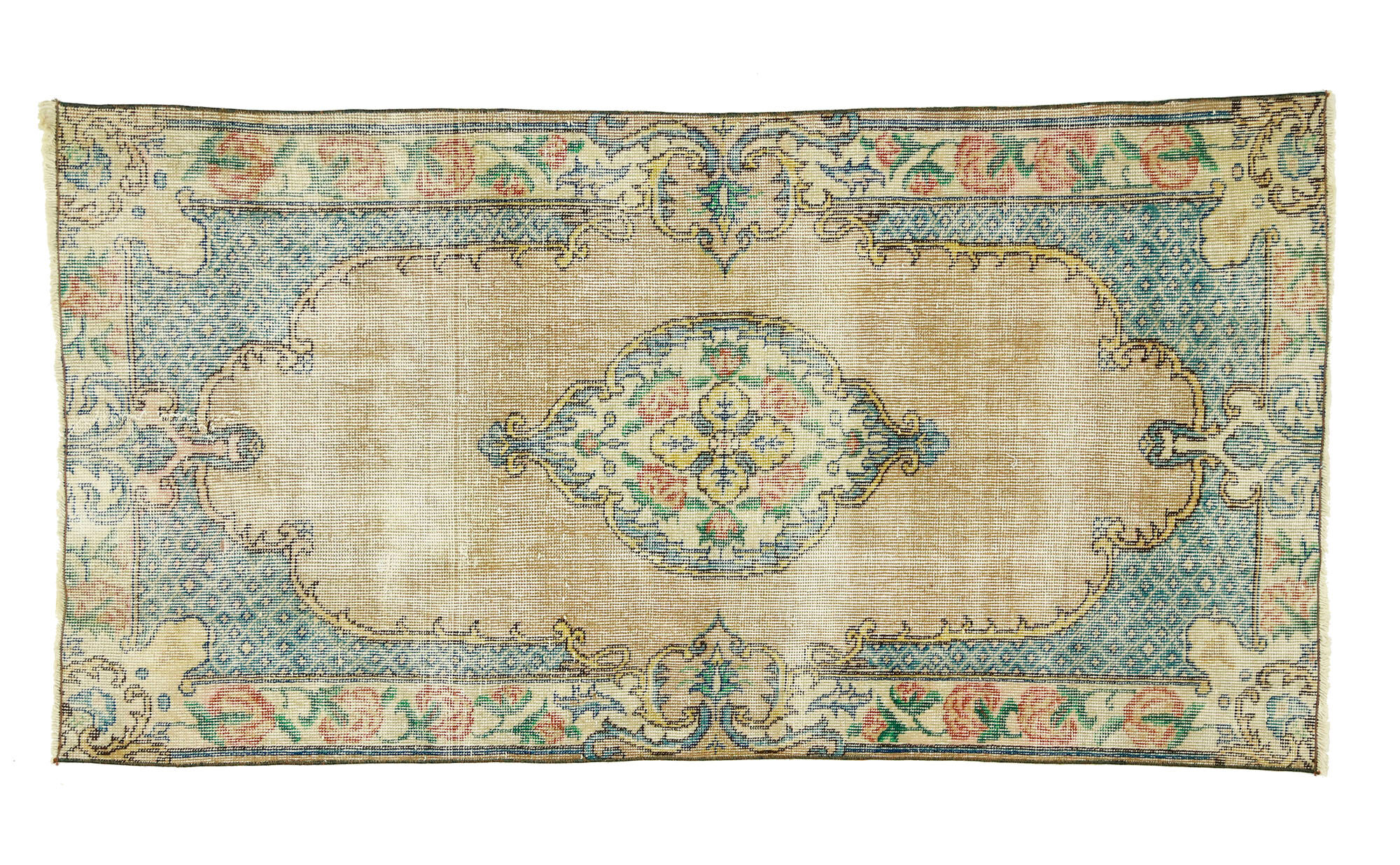 Tapis vintage anatolien fait main 182 cm x 94 cm