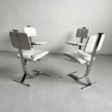 Mid-Century Modern Dining Chairs, Set of 4, France 1970s