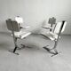Mid-Century Modern Dining Chairs, Set of 4, France 1970s