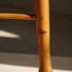 Danish sculptural stool from the mid-century modern period with a lambswool seat, 1960s.