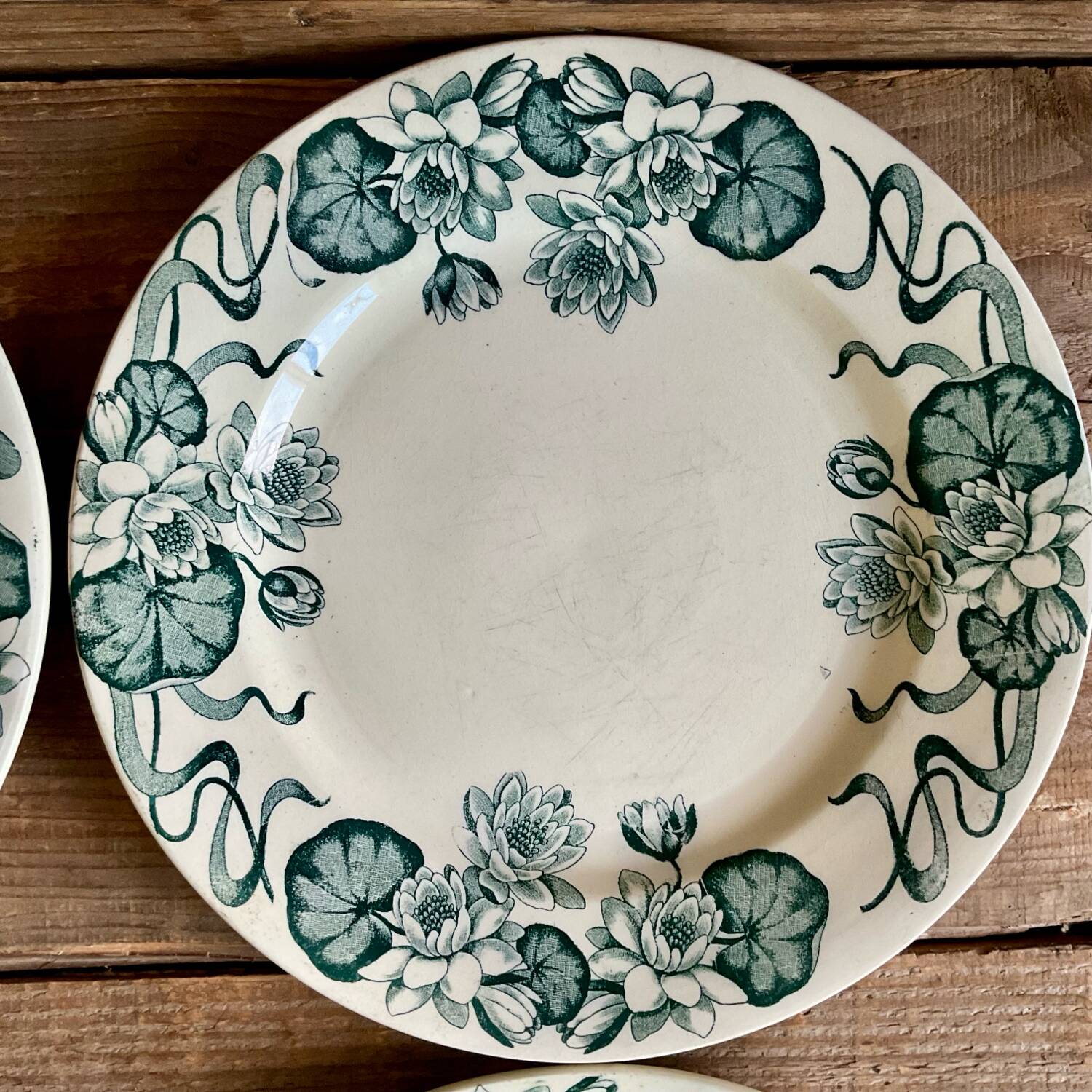 4 Nénuphar plates R & A Salins