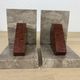 Pair of greenhouses geometric marble books art deco
