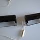 Pair of vintage Ikea 1980s Typ V 413 black wall lamps