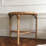 Vintage rattan console