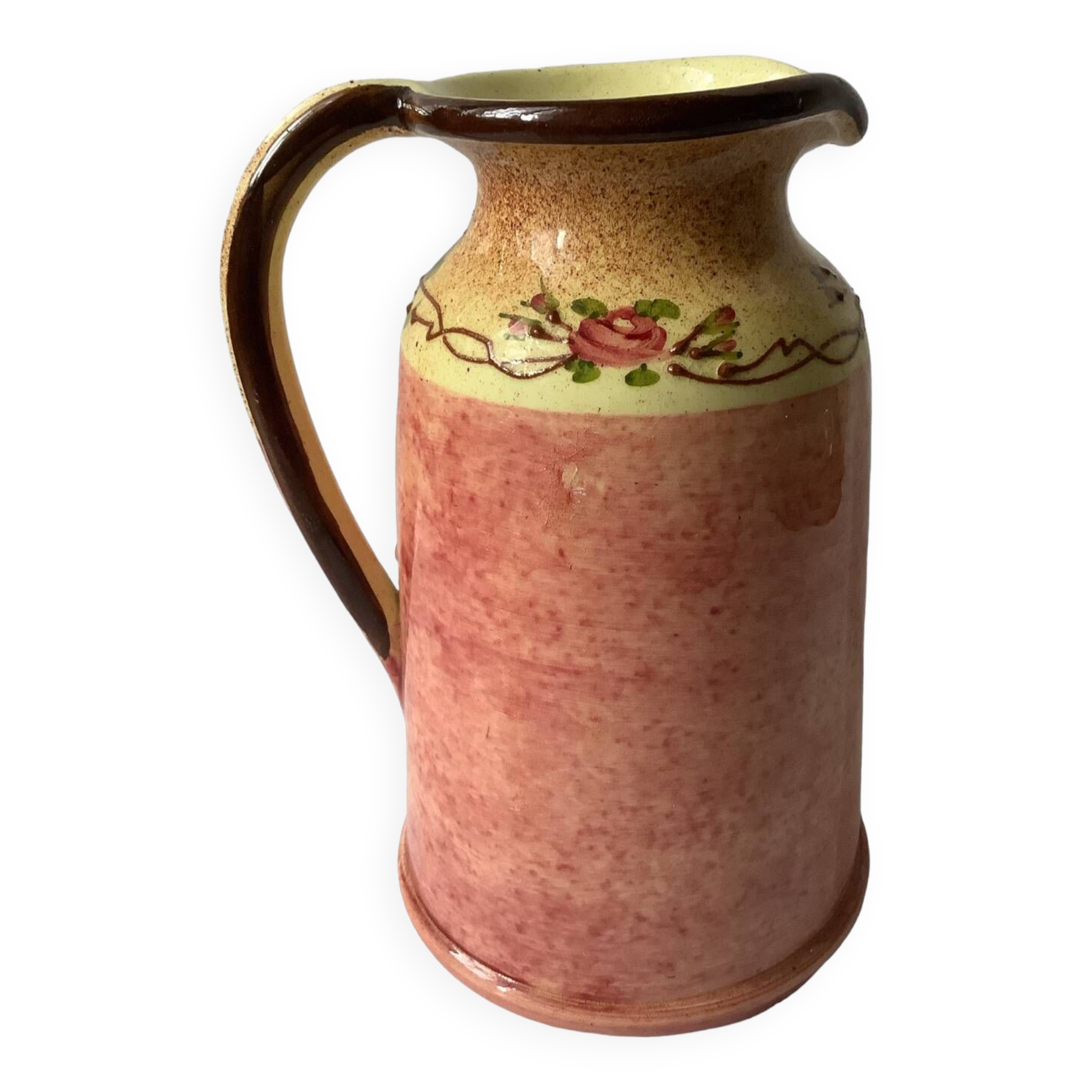 Earthenware Vallauris earthenware pitcher