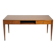 Walnut desk with brass details, 1950s
