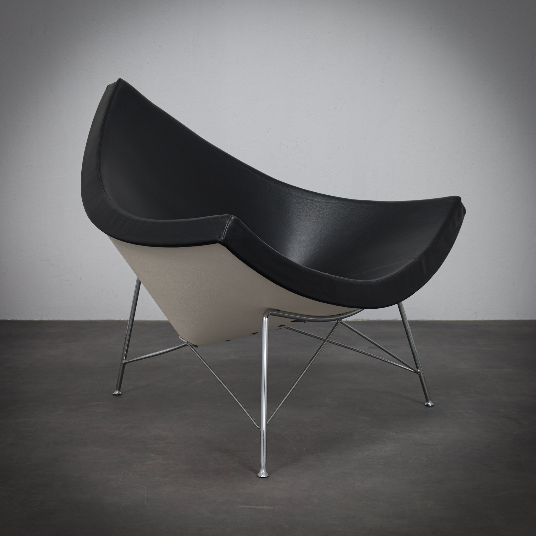 Fauteuil  en cuir Coconut par George Nelson pour Vitra, 1955