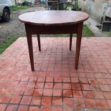 Table ovale 2 tiroirs