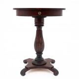 Antique thread table, Northern Europe, around 1860. After renovation.