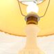Pair of lamps  feet in white marble